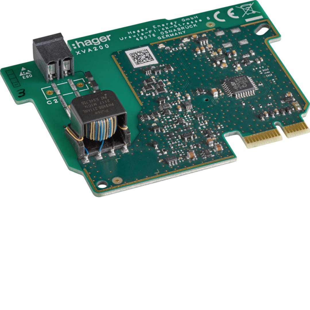 HAGER BOCCHIOTTI - Scheda elettronica TIC/CHP per connessione a gestore carichi XEV304