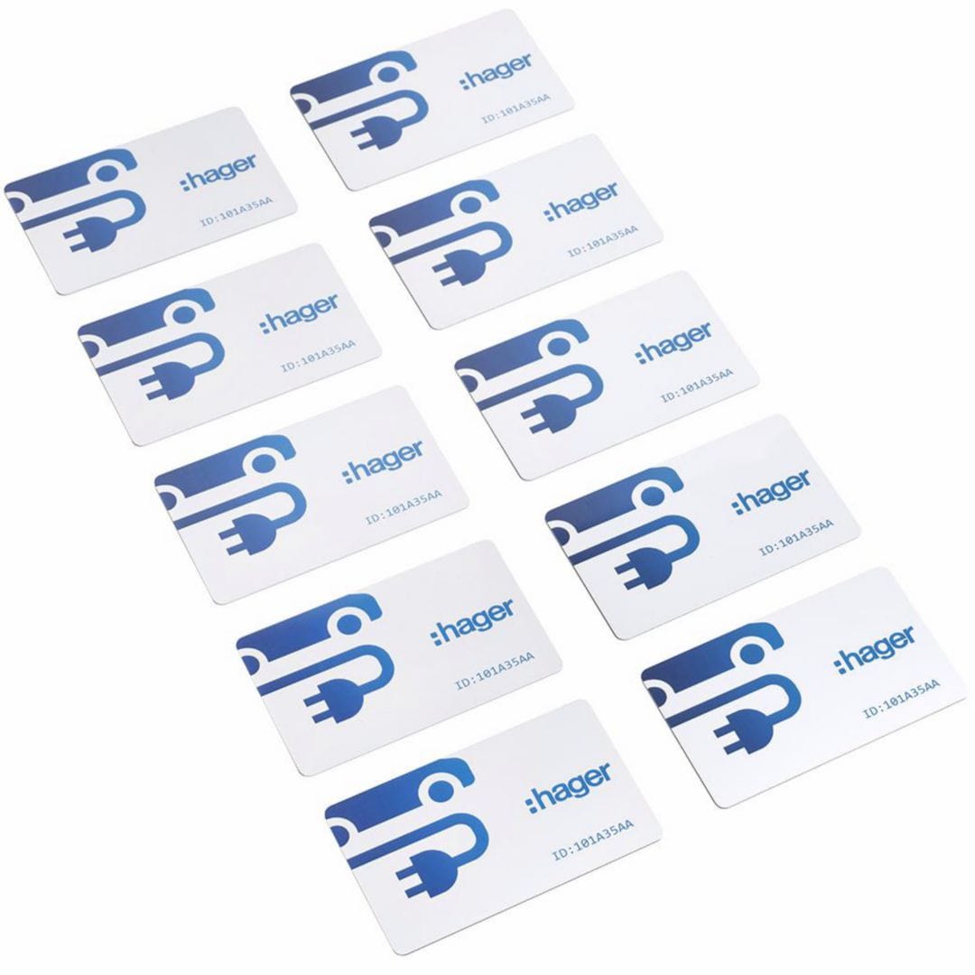 HAGER BOCCHIOTTI - BADGE UTILIZZATORE CONFEZIONE 10 PEZZI