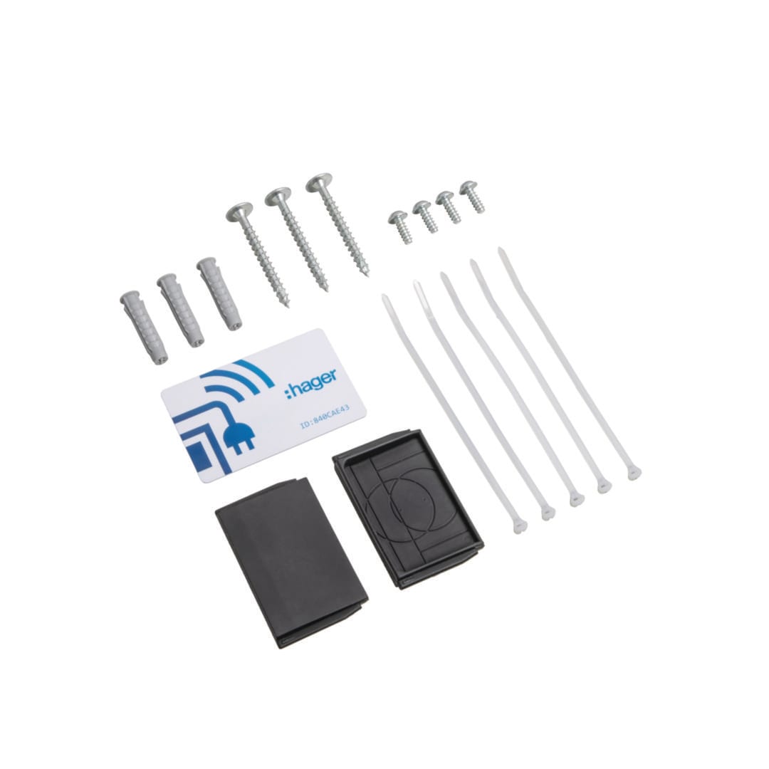 HAGER BOCCHIOTTI - Kit ricambio viteria e accessori per stazioni di ricarica witty one, plus e pro