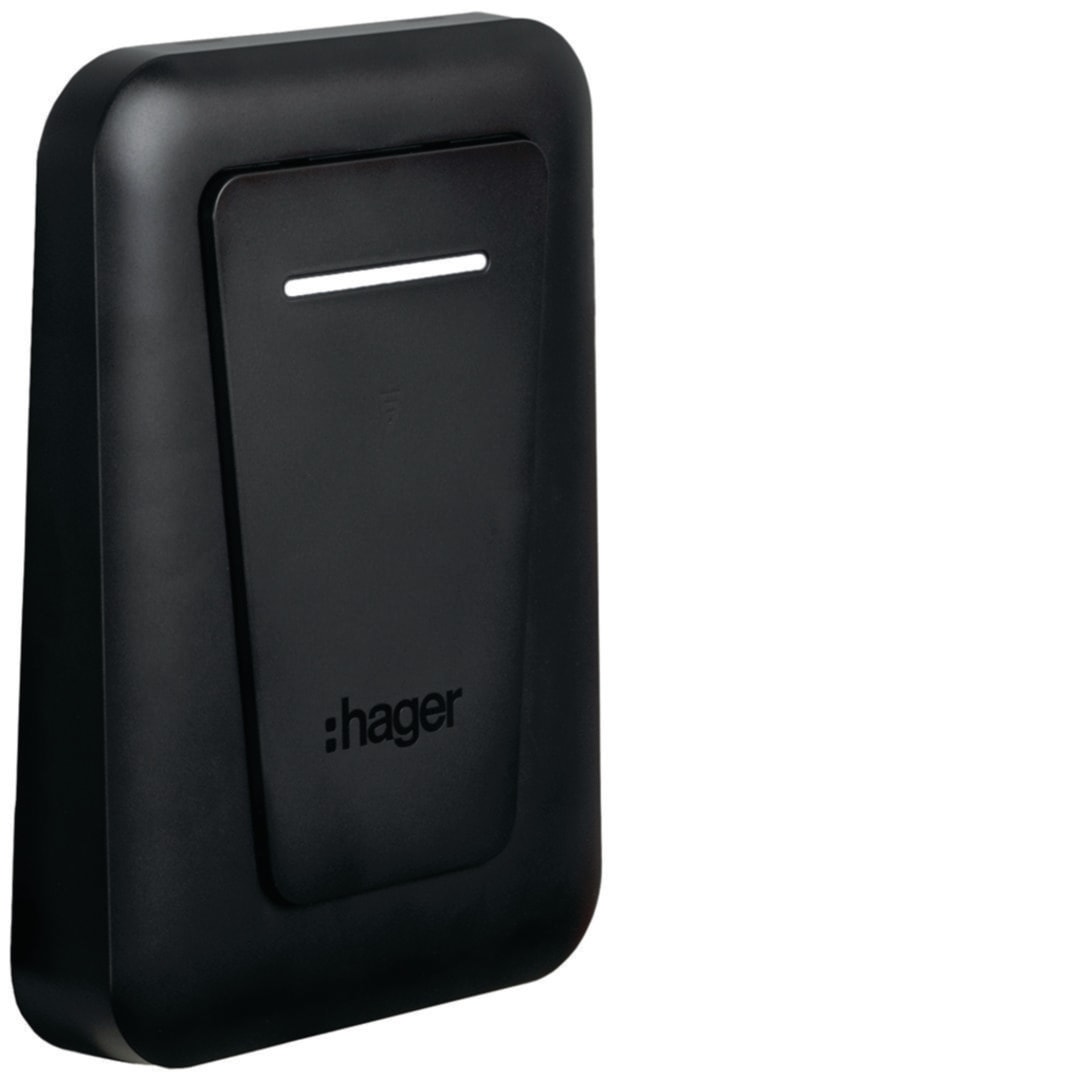 HAGER BOCCHIOTTI - Ricambio coperchio frontale antracite per witty one, plus e pro con cavo