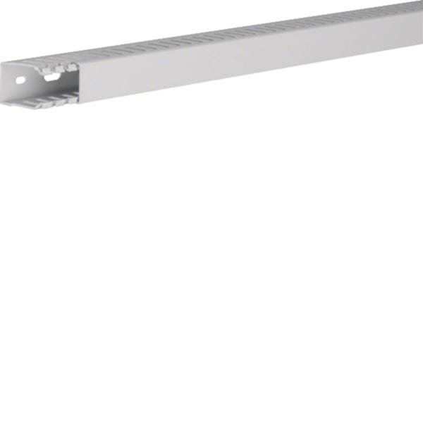 HAGER BOCCHIOTTI - TD-HF 25X37 LG Canaletta per cablaggio HF modulo 12,5 feritoia 5 GRIGIO CHIARO