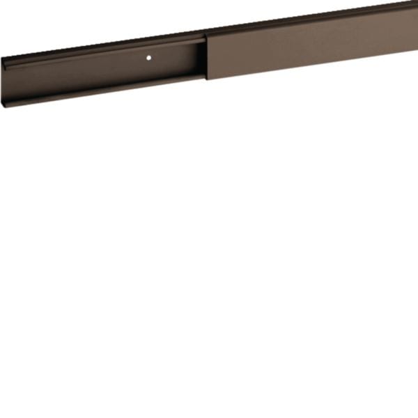 HAGER BOCCHIOTTI - Minicanale monoscomparto con coperchio standard marrone TMC 22/1x10 B
