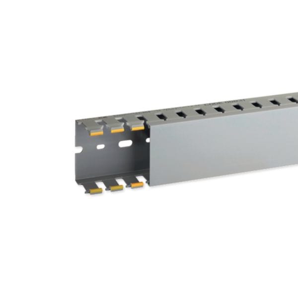 HAGER BOCCHIOTTI - T1-N 60x40 G Canaletta con coestruso morbido modulo 20 feritoia 8 GRIGIO