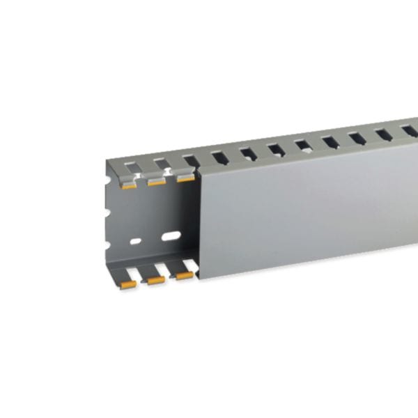 HAGER BOCCHIOTTI - T1-N 80x40 G Canaletta con coestruso morbido modulo 20 feritoia 8 GRIGIO