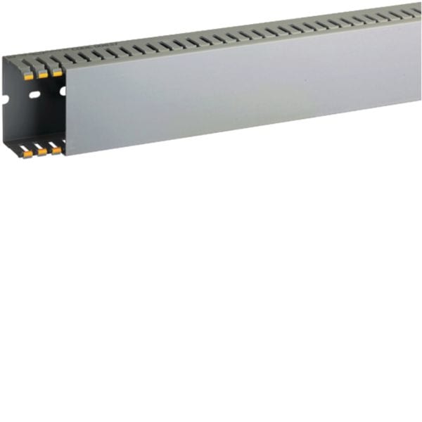 HAGER BOCCHIOTTI - Canaletta con coestruso morbido modulo 10 feritoia 4 grigio T1-EN 60x40 G