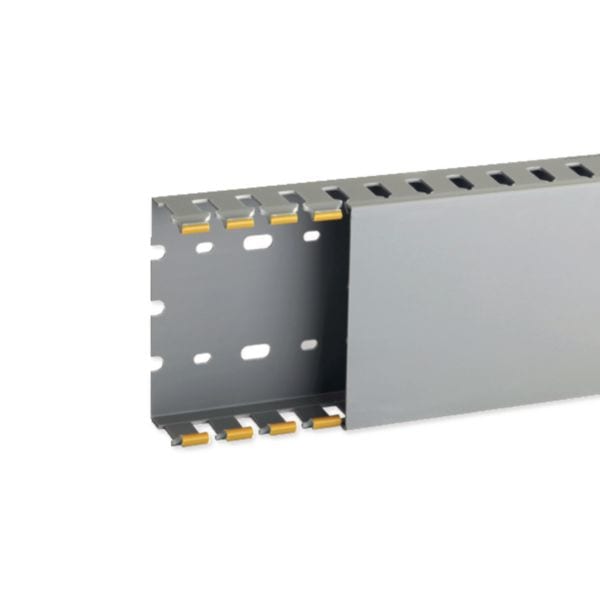 HAGER BOCCHIOTTI - Canaletta con coestruso morbido modulo 20 feritoia 8 grigio T1-N 100x40 G