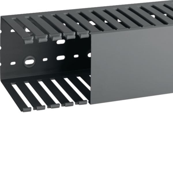 HAGER BOCCHIOTTI - Canaletta per cablaggio modulo 20 feritoia 8 grigio T1 100x125 G