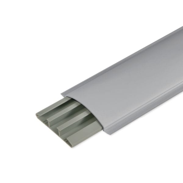 HAGER BOCCHIOTTI - Canale sopra pavimento 3 scomparti grigio CSP-N 75x17 G