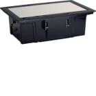 HAGER BOCCHIOTTI - NEST 8 ANTISC Torretta a scomparsa 8 moduli con coperchio antiscivolo NERO