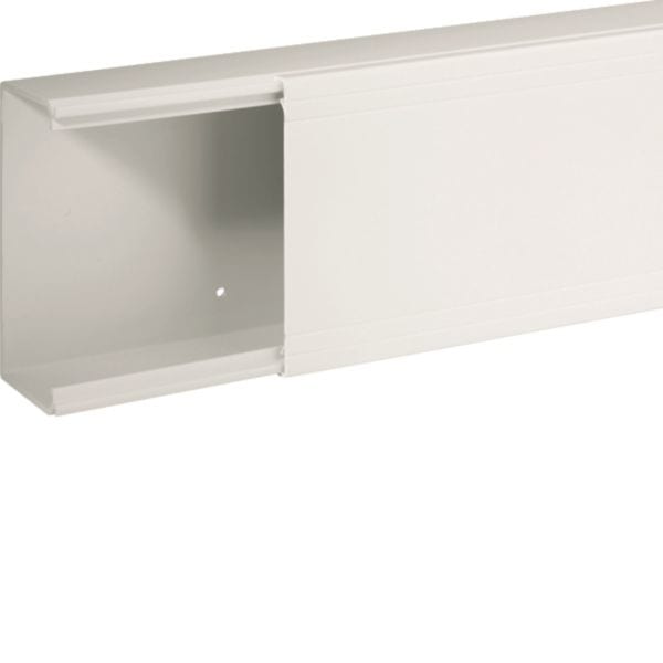 HAGER BOCCHIOTTI - Canale porta cavi con base piana bianco completo di coperchio TA-EN 120x60 W