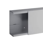 HAGER BOCCHIOTTI - Canale porta cavi con base piana grigio completo di coperchio TA-EN 150x80 G