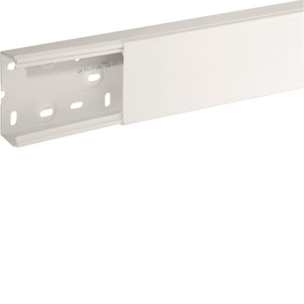 HAGER BOCCHIOTTI - Canale porta apparecchi e porta cavi bianco completo di coperchio TA-N 80x40 W