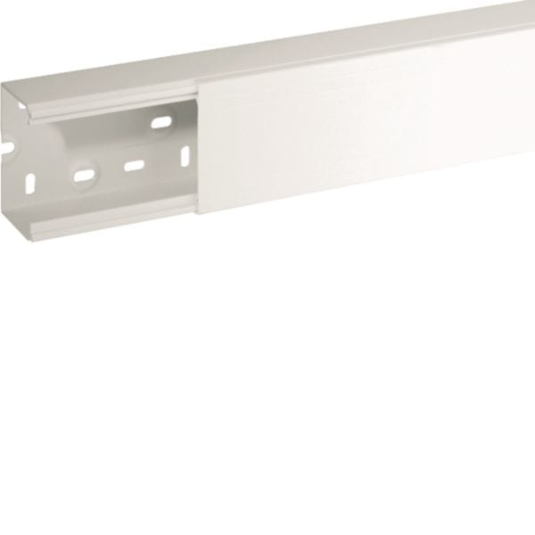 HAGER BOCCHIOTTI - Canale porta apparecchi e porta cavi bianco completo di coperchio TA-N 80x60 W
