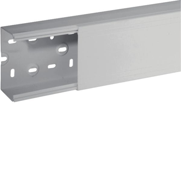 HAGER BOCCHIOTTI - Canale porta apparecchi e porta cavi grigio completo di coperchio TA-N 100x60 G