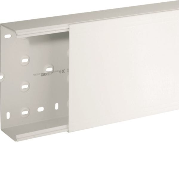 HAGER BOCCHIOTTI - Canale porta apparecchi e porta cavi bianco completo di coperchio TA-N 200x80 W