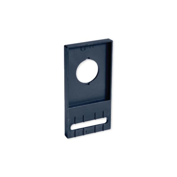 HAGER BOCCHIOTTI - Supporto canalette per cablaggio SCP per pulsante diametro 22,5mm nero ardesia