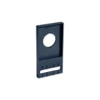 HAGER BOCCHIOTTI - Supporto canalette per cablaggio SCP per pulsante diametro 22,5mm nero ardesia