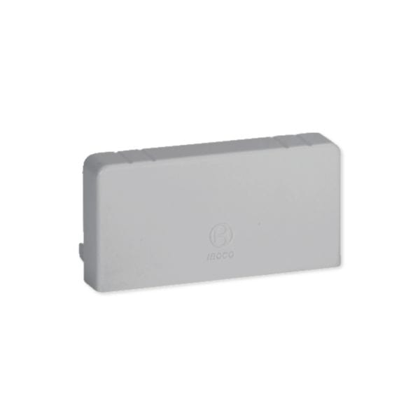 HAGER BOCCHIOTTI - Terminale per canali linee TA-N / TA-EN grigio LAN 80x40 G