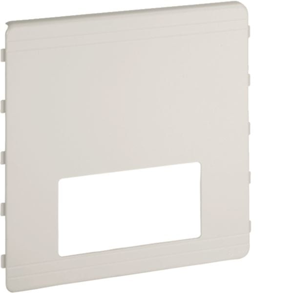 HAGER BOCCHIOTTI - Coperchio di protezione 4 mod disassato per canale TA-N bianco CSA-4N 200 D W