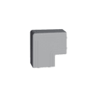 HAGER BOCCHIOTTI - Angolo piano per canali linee TA-N / TA-EN grigio NPAN 80x60 G