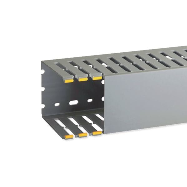 HAGER BOCCHIOTTI - T1-N 80x100 G Canaletta con coestruso morbido modulo 20 feritoia 8 GRIGIO