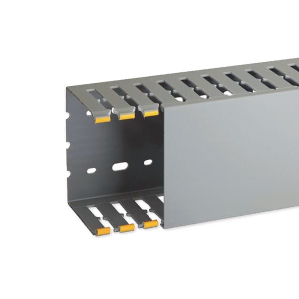 HAGER BOCCHIOTTI - T1-N 100x80 G Canaletta con coestruso morbido modulo 20 feritoia 8 GRIGIO