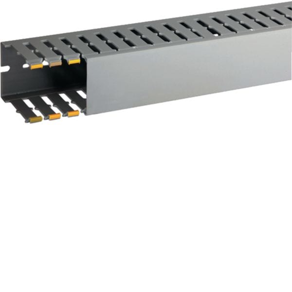 HAGER BOCCHIOTTI - Canaletta con coestruso morbido modulo 10 feritoia 4 grigio T1-EN 40x60 G