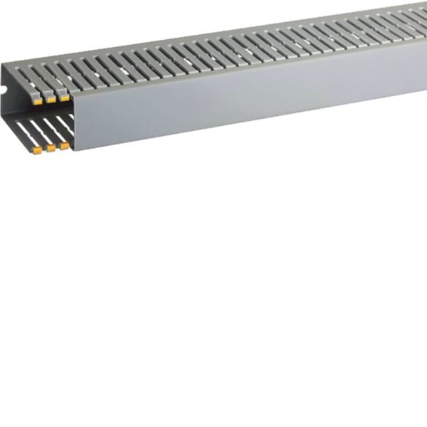 HAGER BOCCHIOTTI - Canaletta con coestruso morbido modulo 10 feritoia 4 grigio T1-EN 40x80 G
