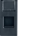 HAGER BOCCHIOTTI - Adattatore per connettori RJ45 Pepita nero ADATT. RJ45 AMP BK