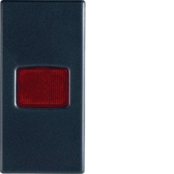 HAGER BOCCHIOTTI - Spia piana luminosa con diffusore a led Pepita nera