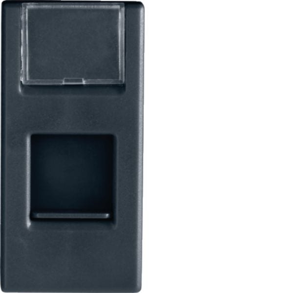 HAGER BOCCHIOTTI - Connettore per cablaggio strutturato Pepita nero CONN. RJ45 6 UTP BK