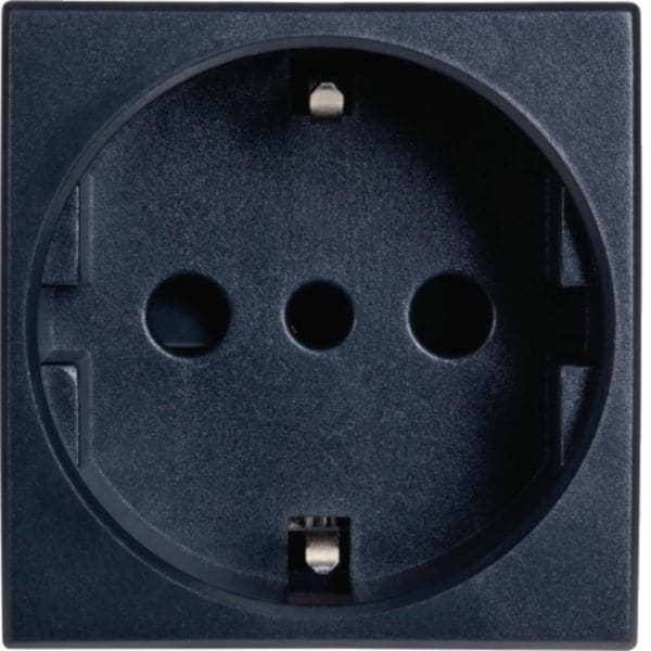 HAGER BOCCHIOTTI - Presa schuko P30 Pepita nera PRS SCHUKO 2P+T 16A BK
