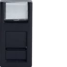 HAGER BOCCHIOTTI - CONN. RJ45 TL 5E UTP BK Connettori toolless per cablaggio dati Pepita NERO