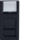 HAGER BOCCHIOTTI - Connettore toolless per cablaggio dati Pepita nero CONN. RJ45 TL 6 UTP BK