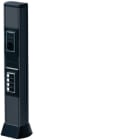 HAGER BOCCHIOTTI - Minicolonna bifacciale porta apparecchi in alluminio nero ardesia BIS 660 NR
