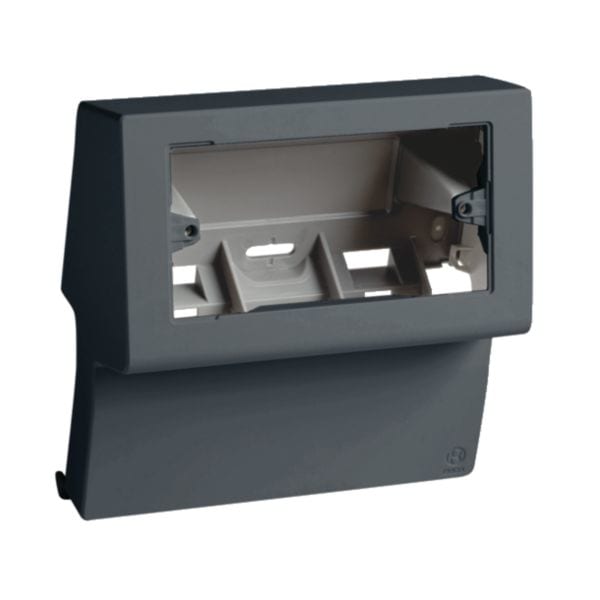 HAGER BOCCHIOTTI - Scatola porta apparecchi universale 4-3 moduli linea TBN nero ardesia SBNI 4-3 A