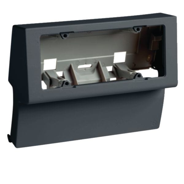 HAGER BOCCHIOTTI - Scatola porta apparecchi universale 6 moduli linea TBN nero ardesia SBNI 6 A