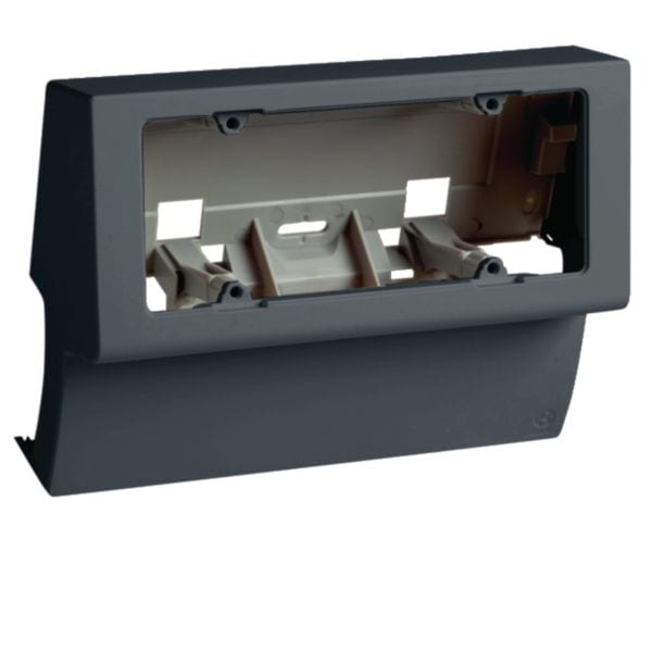 HAGER BOCCHIOTTI - Scatola porta apparecchi universale 6 moduli linea TCN nero ardesia SCNI 6 A