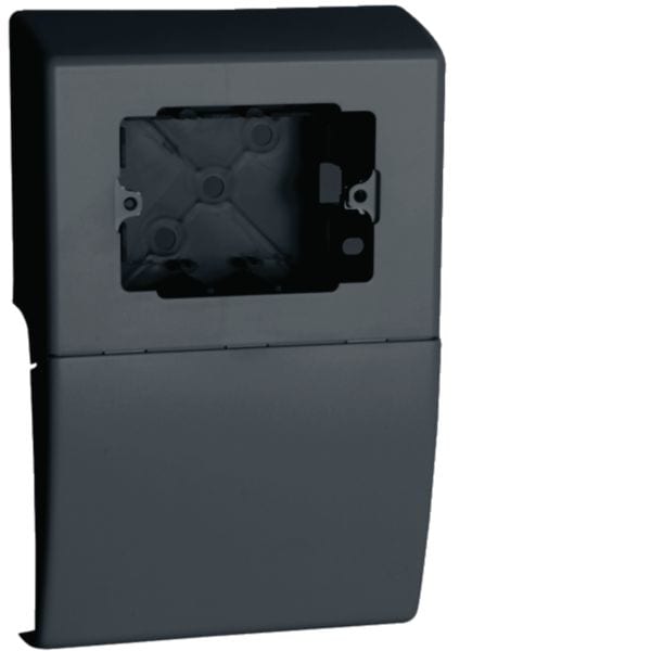 HAGER BOCCHIOTTI - SBA3 A Scatola porta apparecchi UNIVERSALE 3 moduli linea TBA-Art NERO ARDESIA