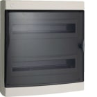HAGER BOCCHIOTTI - Centralino 36 moduli con portella fumè Pablo IP40 Design bianco IP40 DSG 36 W