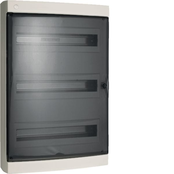 HAGER BOCCHIOTTI - IP40 DSG 54 W Centralino 54 moduli portella fumè Pablo IP40 Design BIANCO