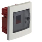 HAGER BOCCHIOTTI - IP40 INC 04 W0 Centralino 4 moduli portella fumè Pablo IP40 Incasso BIANCO
