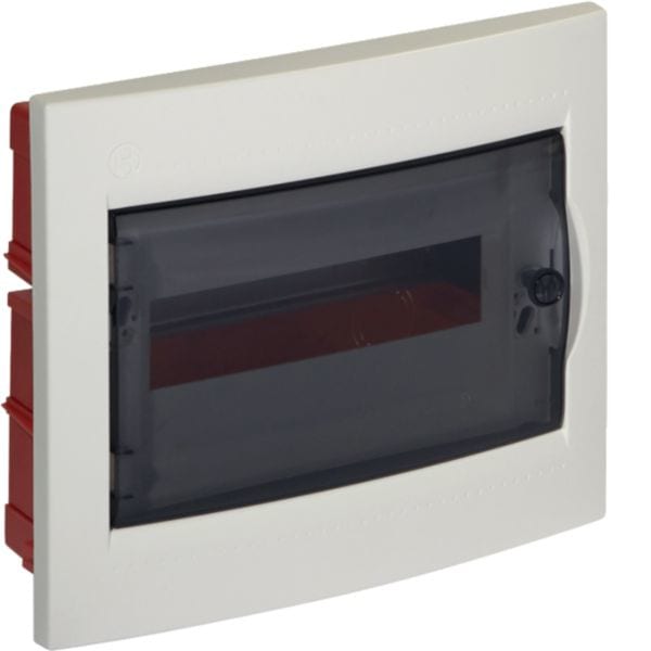 HAGER BOCCHIOTTI - IP40 INC 12 W0 Centralino 12 moduli portella fumè Pablo IP40 Incasso BIANCO