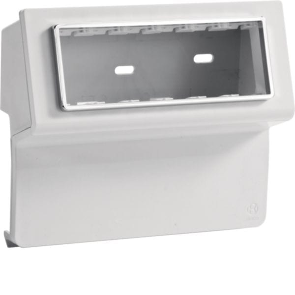 HAGER BOCCHIOTTI - SBN 6 AP W Scatola porta apparecchi Pepita per canale battiscopa TBN BIANCO