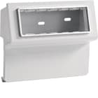 HAGER BOCCHIOTTI - SBN 6 AP W Scatola porta apparecchi Pepita per canale battiscopa TBN BIANCO