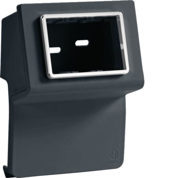 HAGER BOCCHIOTTI - Scatola porta apparecchi Pepita 3 moduli linea TBN nero ardesia SBN 3 AP A