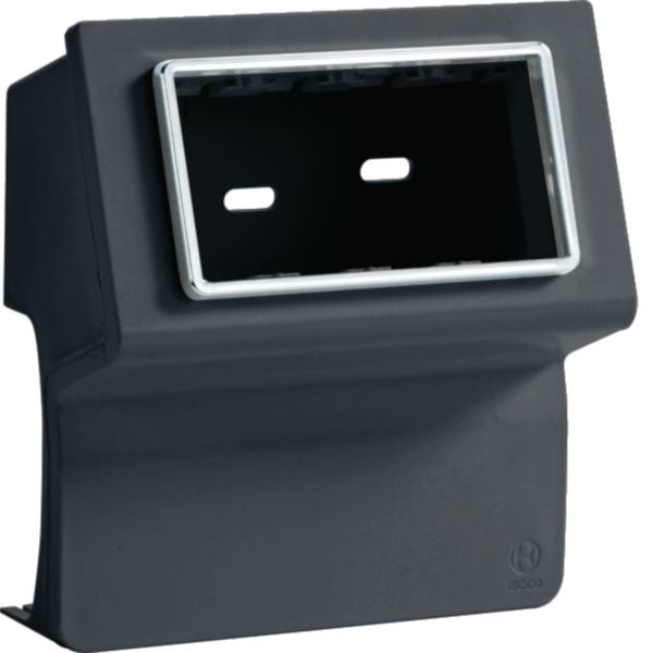 HAGER BOCCHIOTTI - SCN 4 AP A Scatola porta apparecchi Pepita per canale cornice TCN NERO ARDESIA