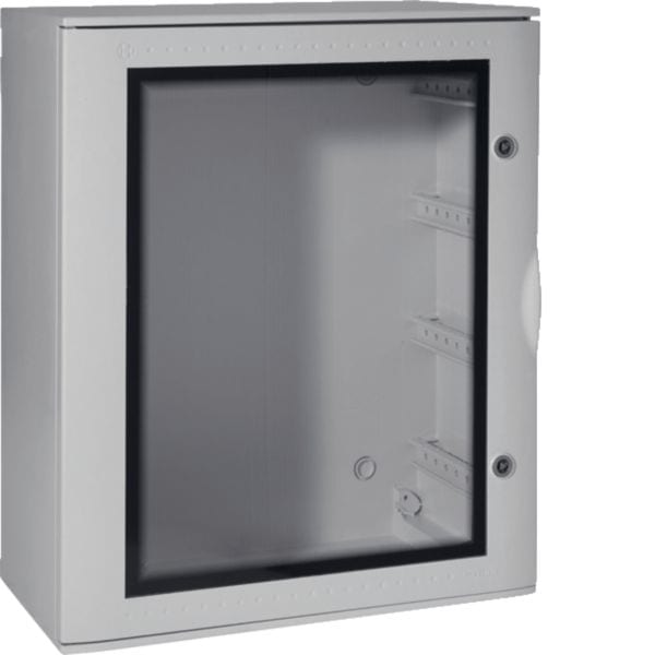 HAGER BOCCHIOTTI - Quadro in vetroresina oblò 650x540x260mm IP66 96M grigio Pedro VTR 05 OBLO'