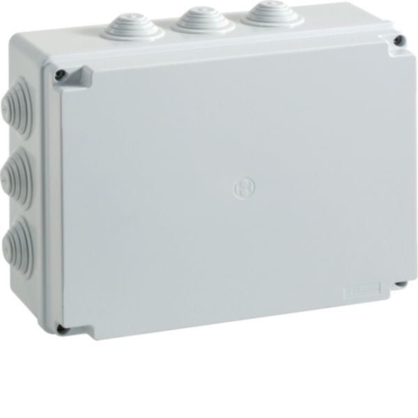 HAGER BOCCHIOTTI - Cassetta di derivazione IP55 grigia 300x220x120 viti metalliche IP55 06 VM