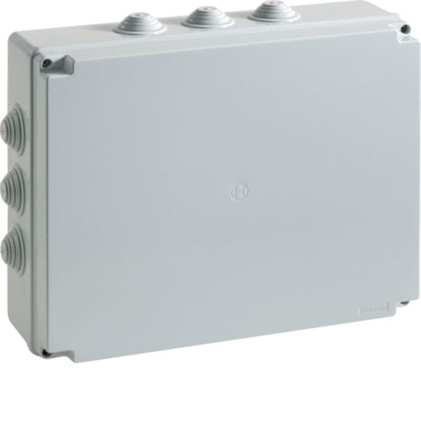HAGER BOCCHIOTTI - Cassetta di derivazione IP55 grigia 380x300x120 viti metalliche IP55 07 VM